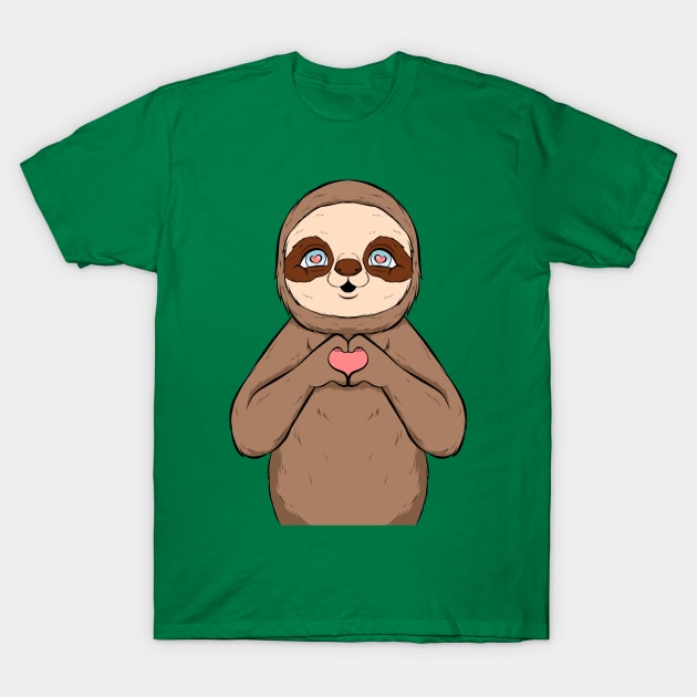 sloth cute, funny and loving T-Shirt by the house of parodies